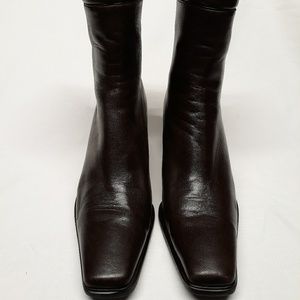 Stuart Weitzman Brown Leather Ankle Booties